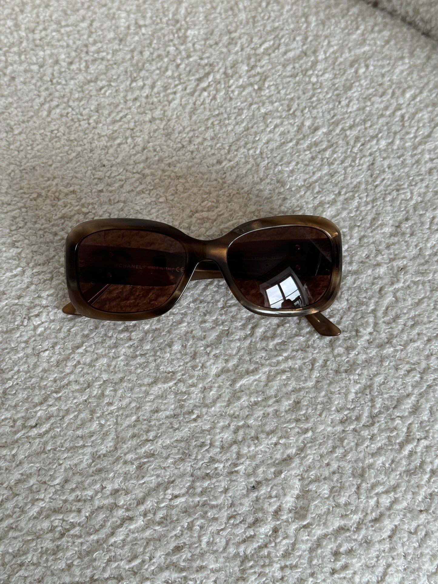 2000s Chanel Oversized Sunglasses | O/S, Bronze