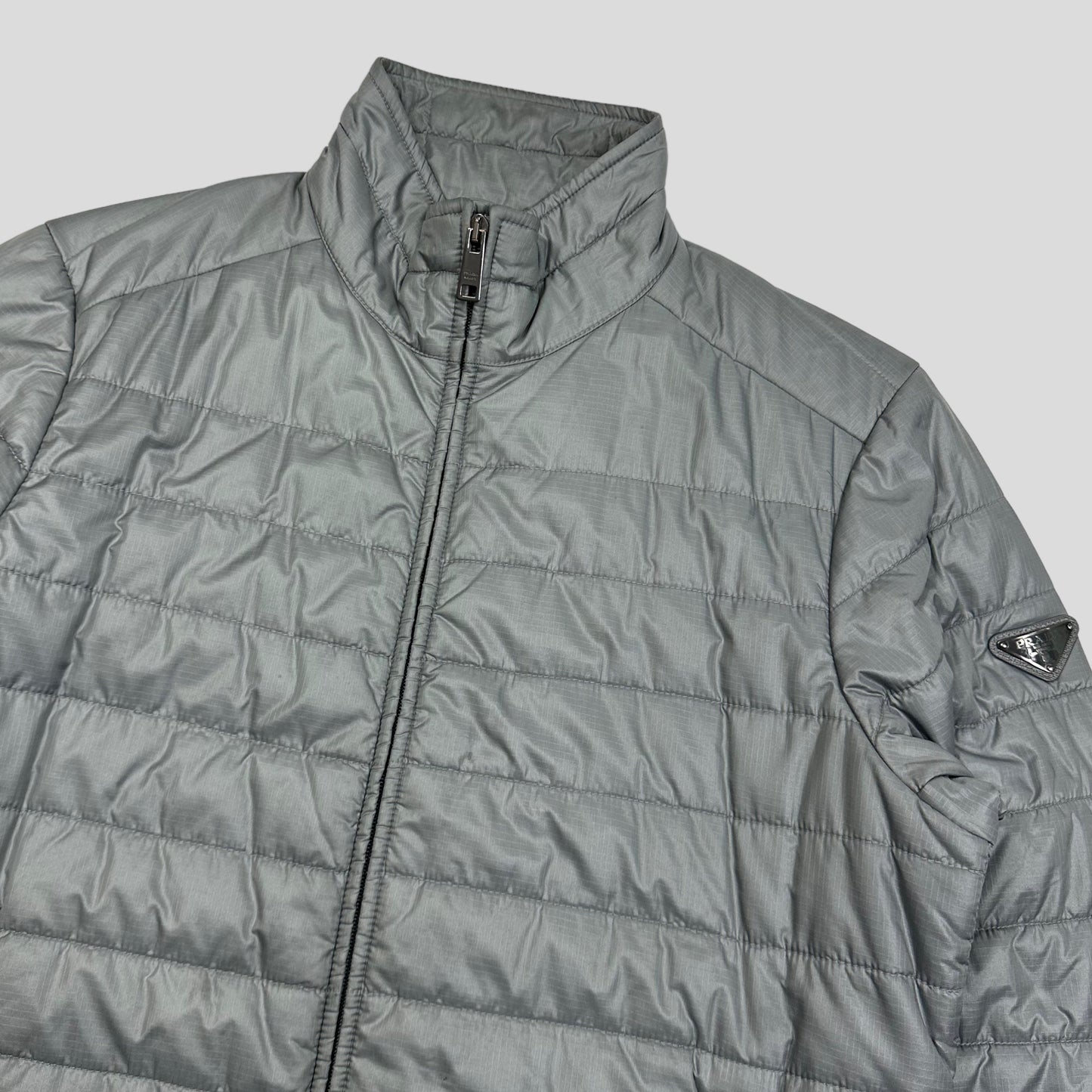 Prada Milano 2014 Ripstop Nylon Puffer Jacket - IT48 | Default Title, Grey