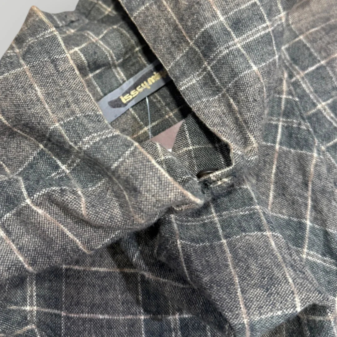 1990's Issey Miyake Buttoned Roll Collar Pullover S/M