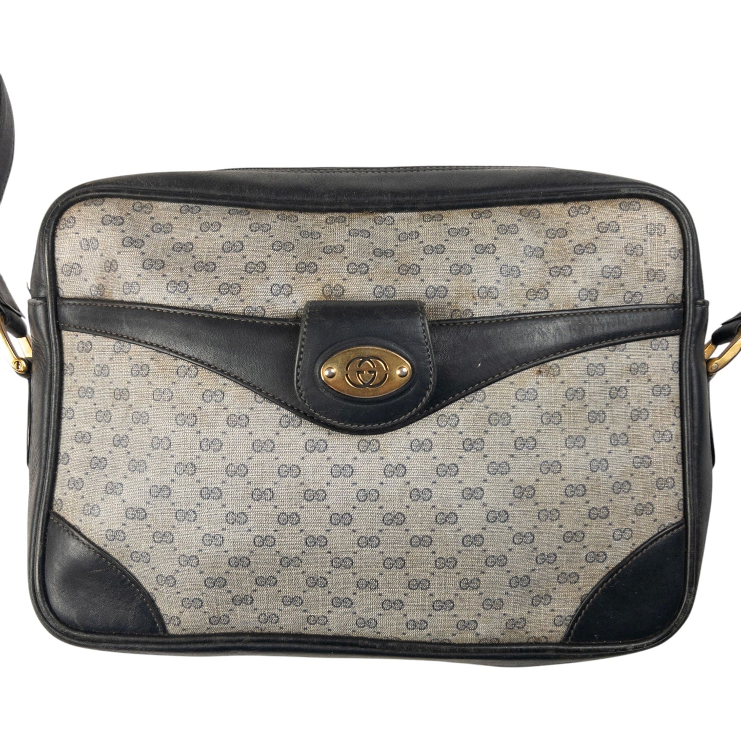 Vintage Gucci Monogram Crossbody Bag