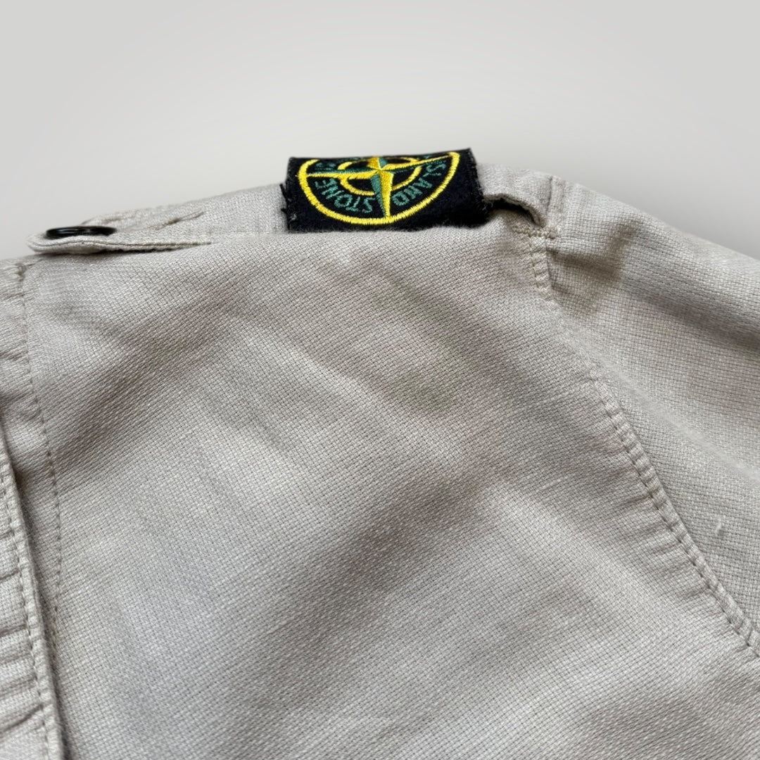 Stone Island AW/07 Lino Flax Shoulder Patch Overshirt L