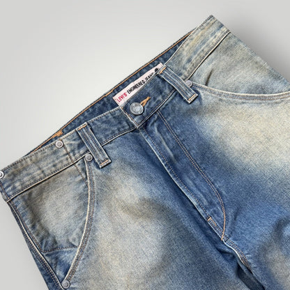 90s Levi's Engineered Jeans Twisted Denim Bootcut Jeans 30x32" | O/S, Red