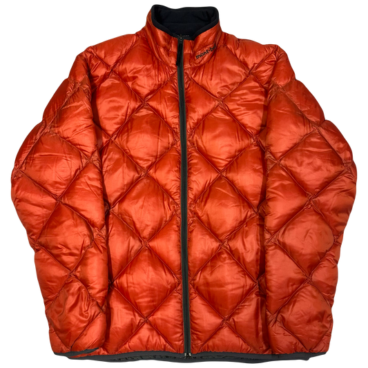 Montbell Diamond Stitch Puffer Jacket In Orange ( S )