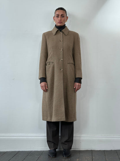 Giorgio Armani 1990s Wool Single Breasted Coat - M