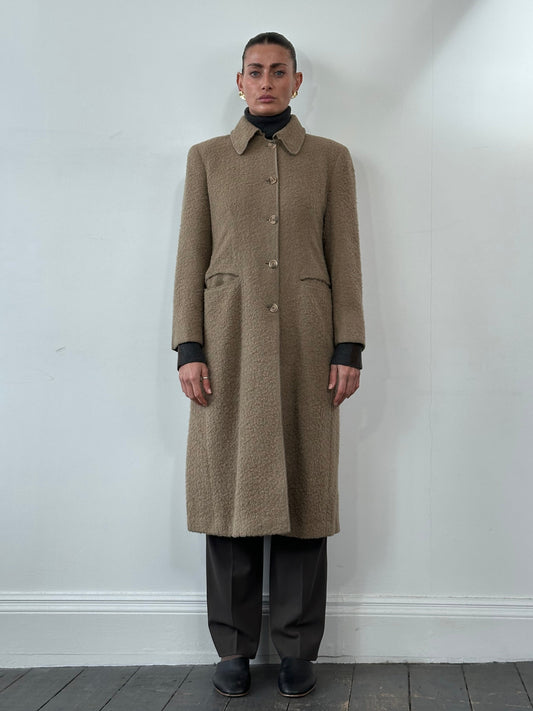 Giorgio Armani 1990s Wool Single Breasted Coat - M