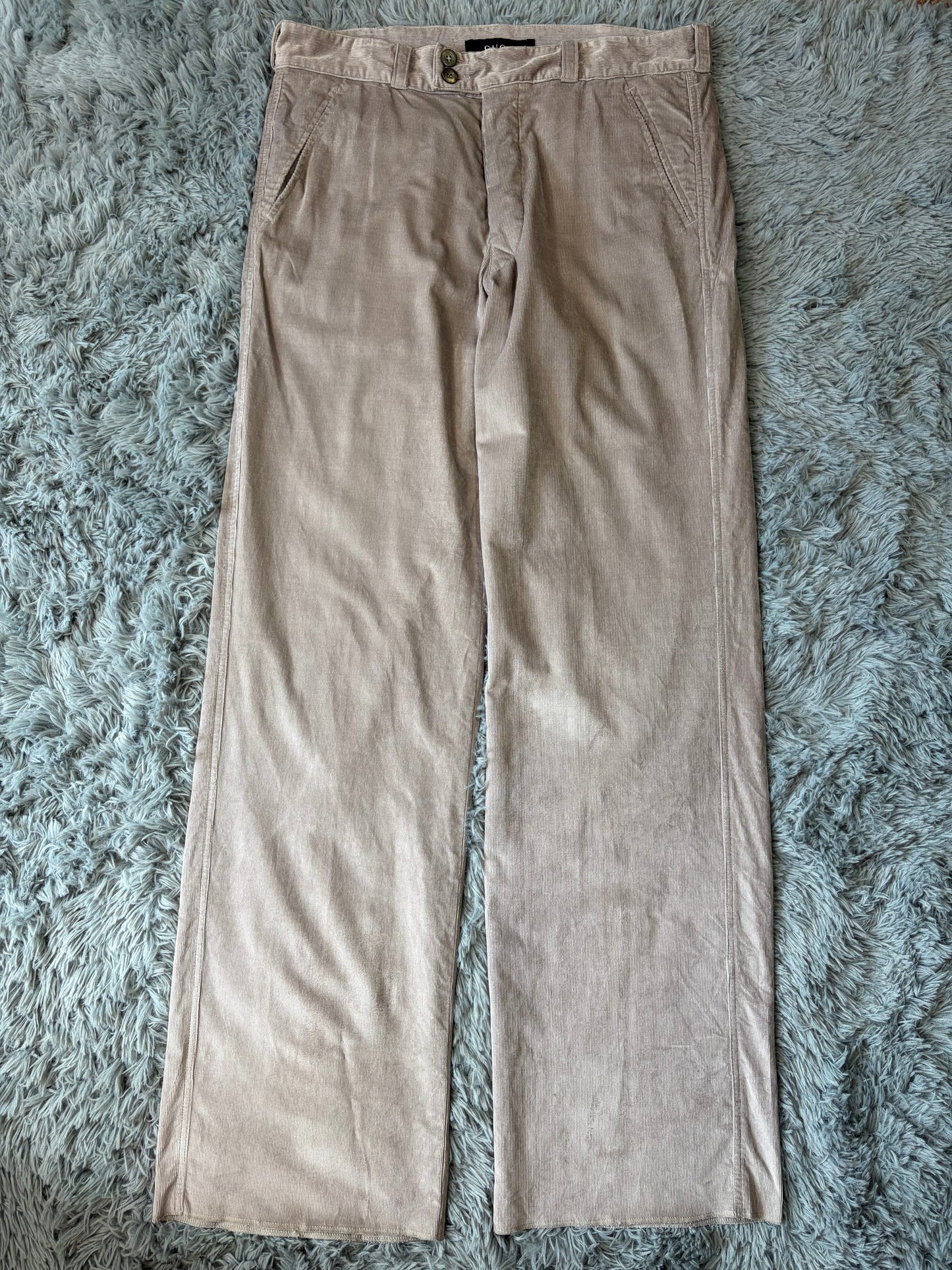 Gucci by Tom Ford 2004 Liquid Velvet Corduroy Western Trousers - IT52 | O/S, Multicoloured