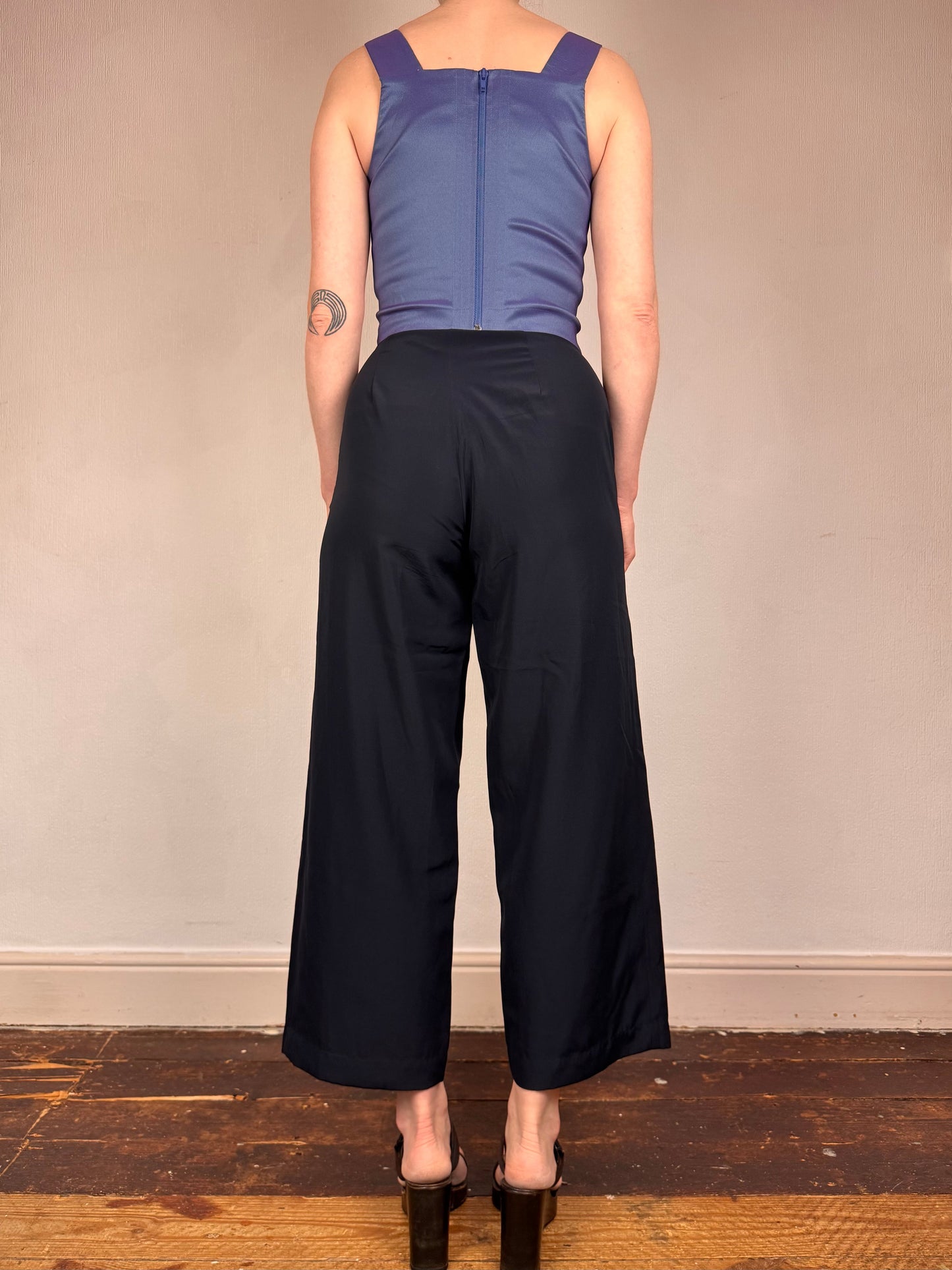 Comme des Garçons S/S 1988 trousers | Navy, Multicoloured