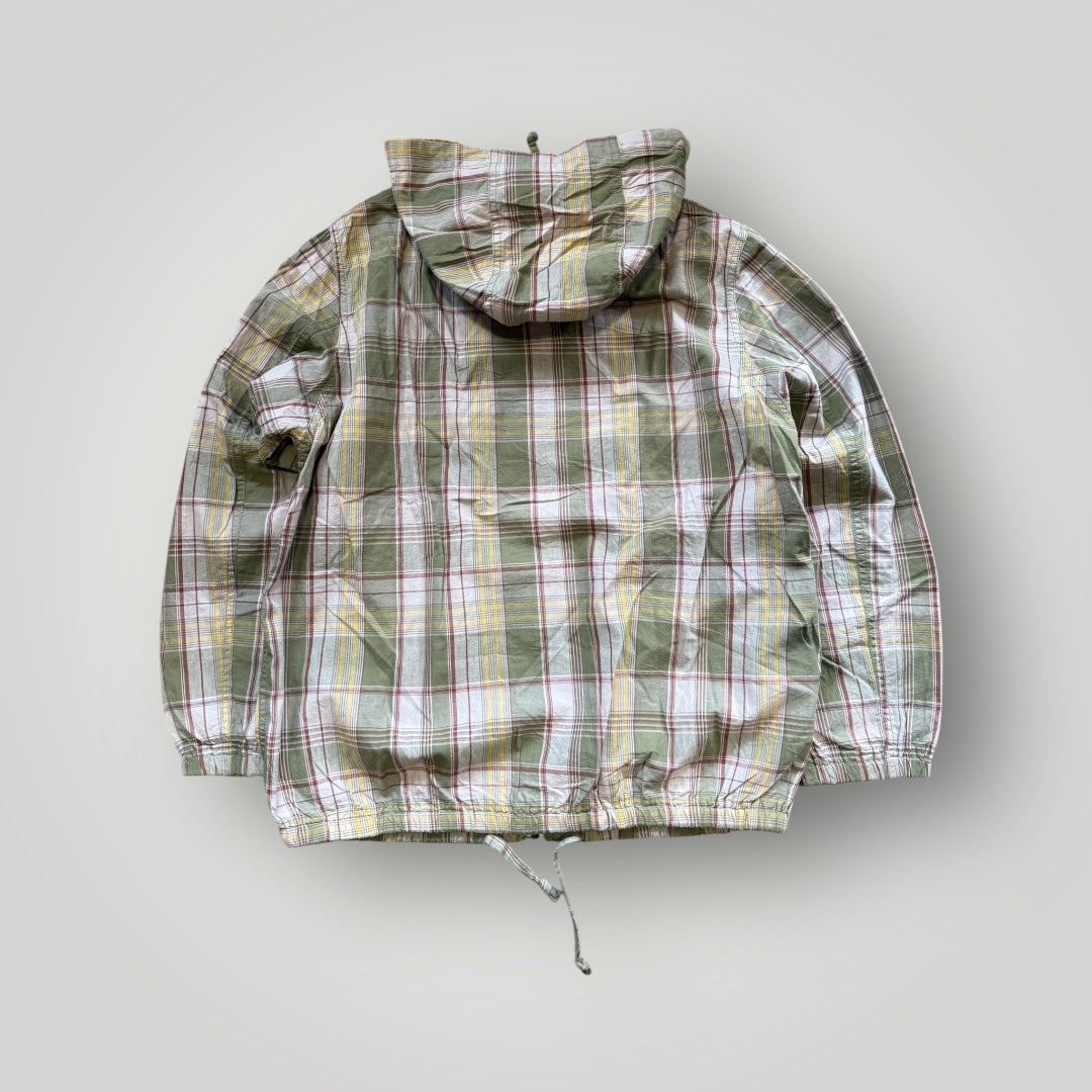 Hai Sporting Gear by Issey Miyake Plaid Check Zip Up Cotton Jacket