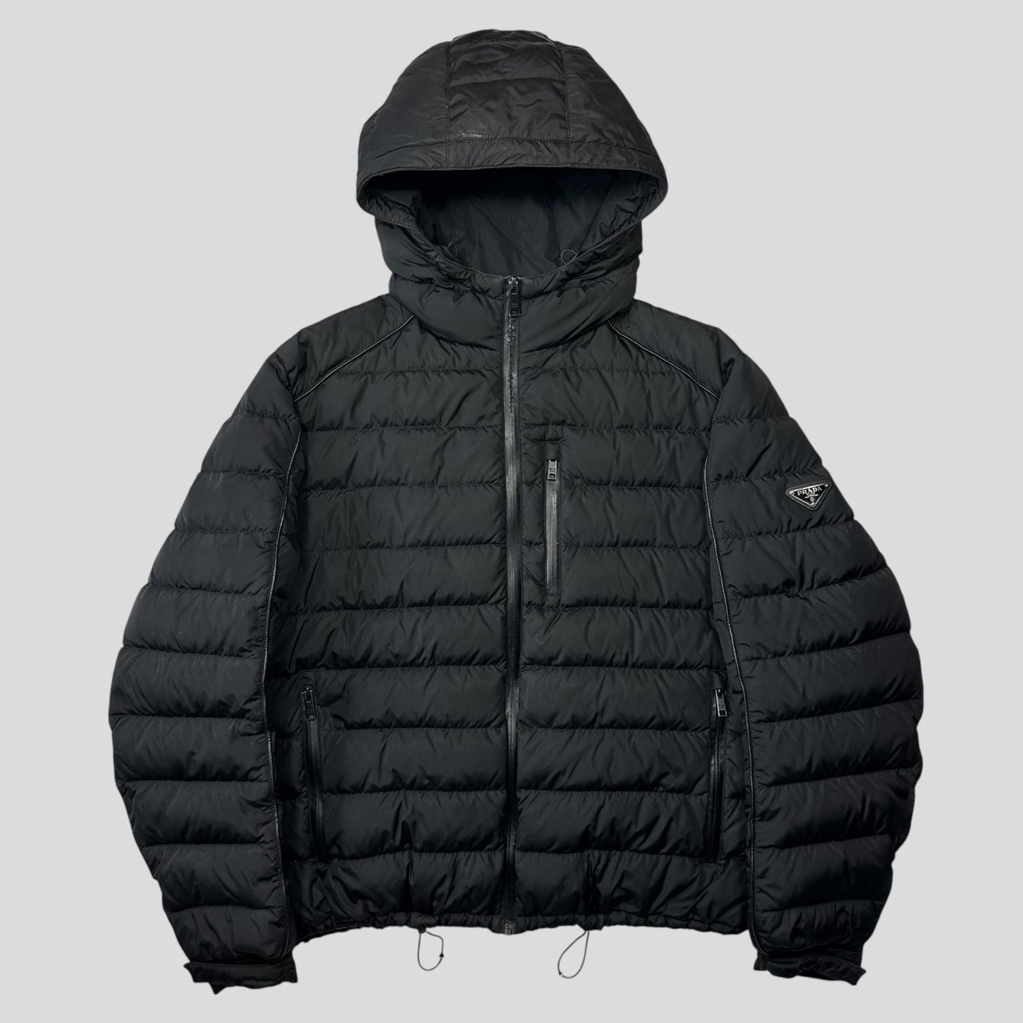 Prada 2018 Laminated Nylon Duck Down Puffer - IT52 (L) | Default Title, Black