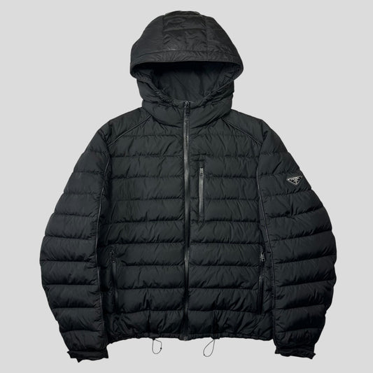 Prada 2018 Laminated Nylon Duck Down Puffer - IT52 (L) | Default Title, Black