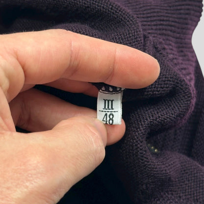 Gianni Versace 80’s Wool Geometric Pattern Cardigan Vest - S/M