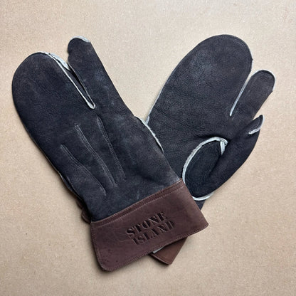 A/W1987 Charcoal Sheepskin Snowmobile Gloves