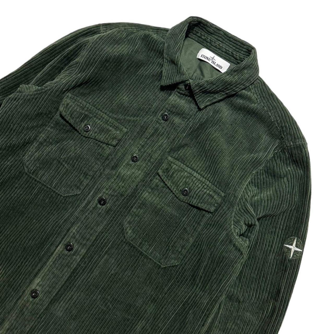 Stone Island Green Jumbo Corduroy Shirt