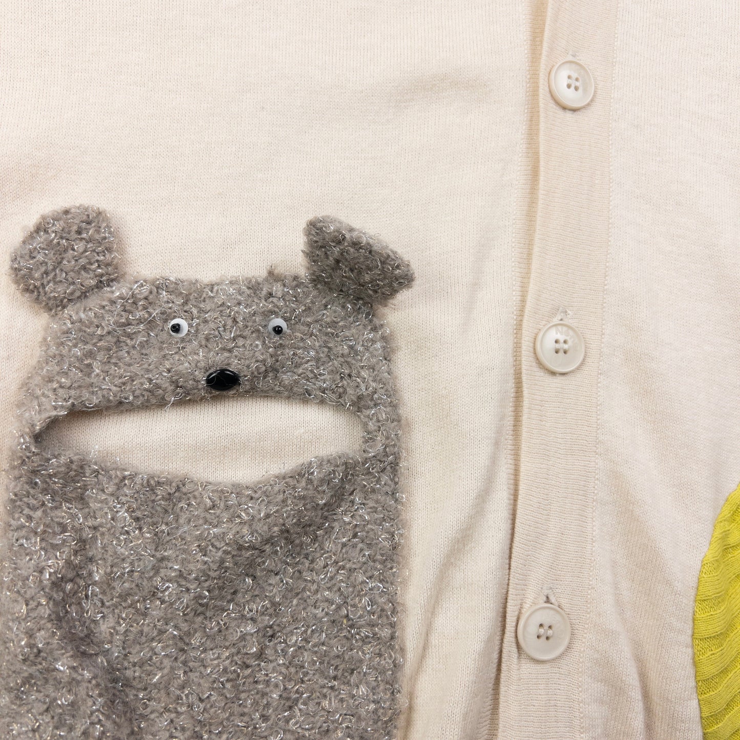 Vintage Ne-Net By Issey Miyake Mouse Pocket Cardigan Size M