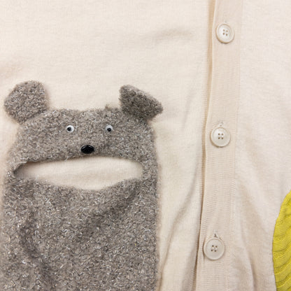 Vintage Ne-Net By Issey Miyake Mouse Pocket Cardigan Size M