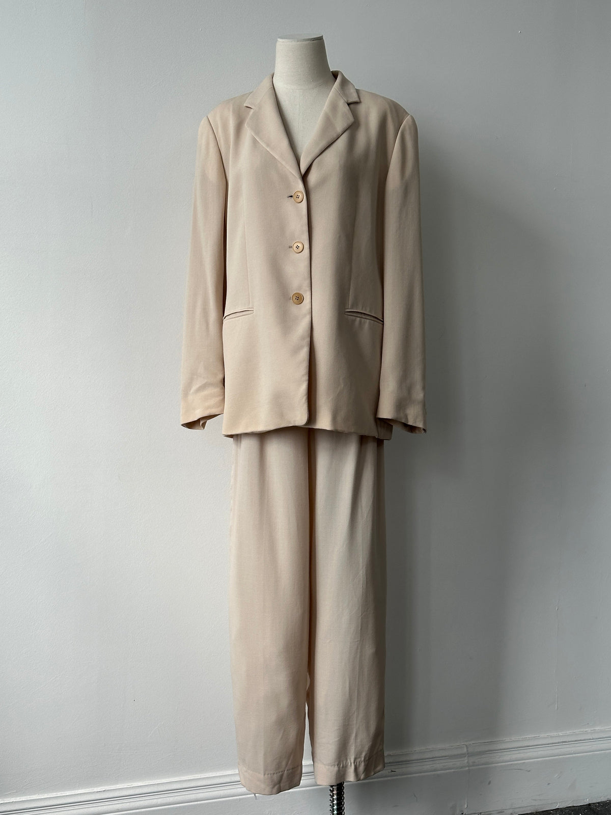 Mani 1990s Pure Wool Single Breasted Suit - L/W30