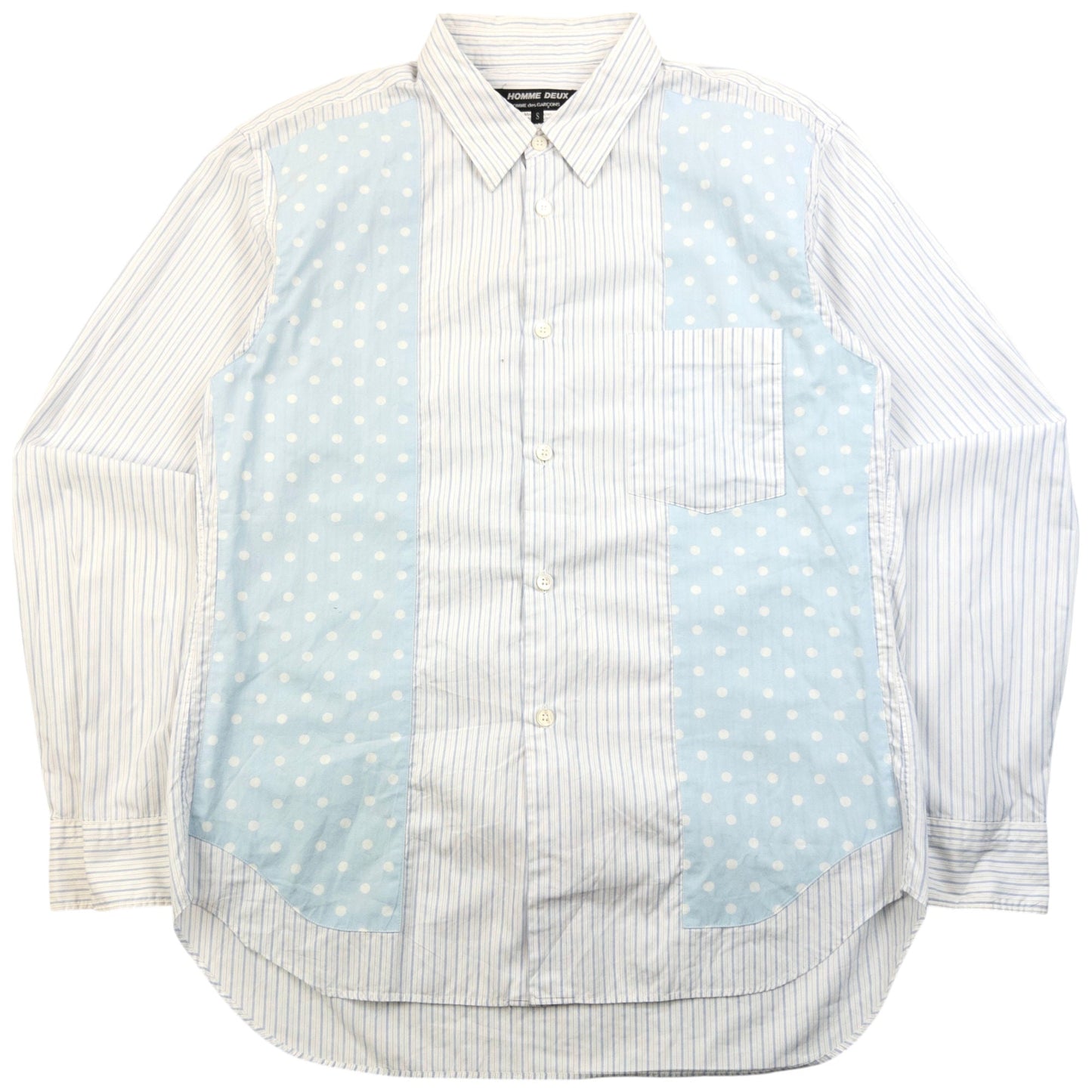 Vintage Comme Des Garçons HOMME DEUX Button Up Shirt Size XS | XS, Blue