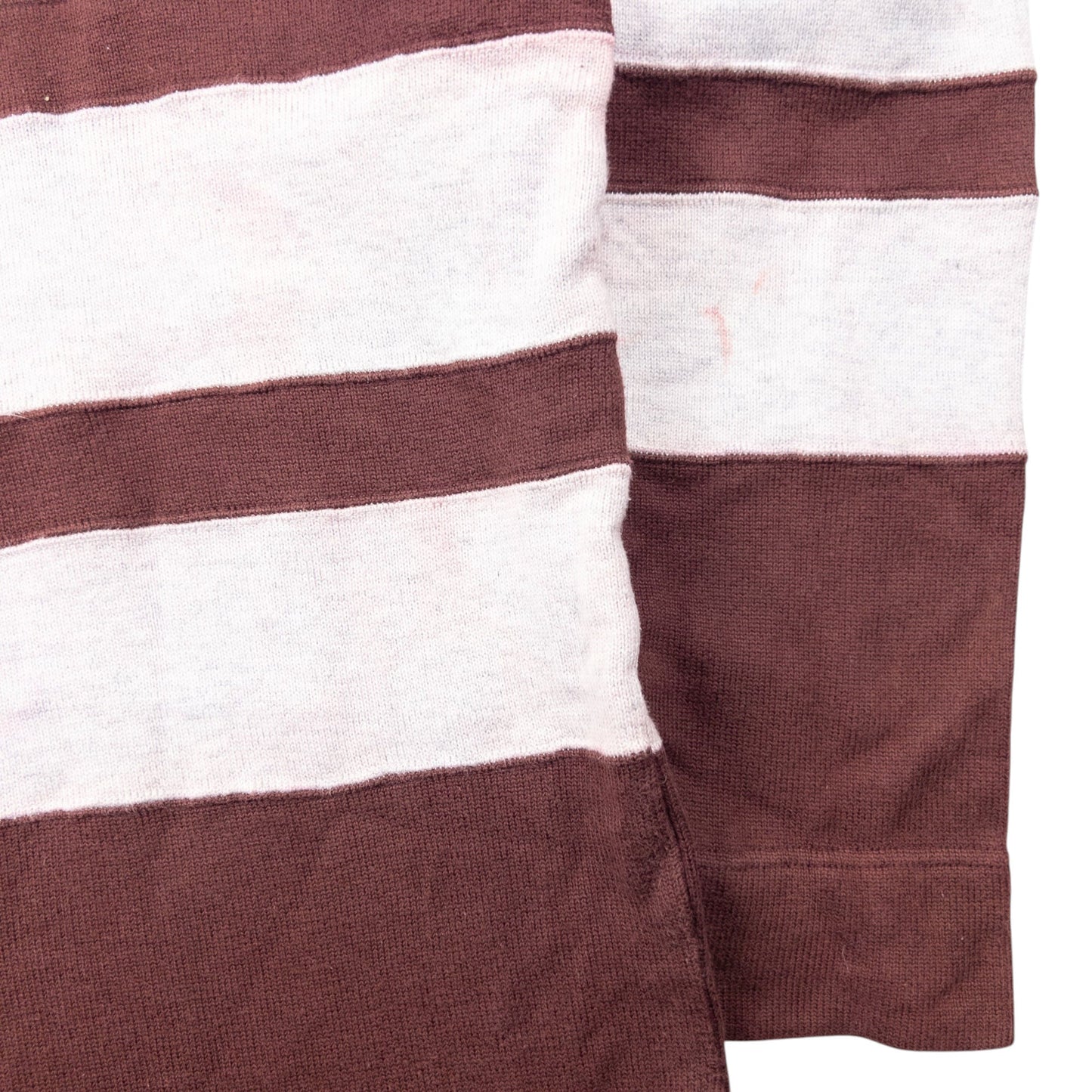 Vintage 90s Issey Miyake Thick Long Sleeve Polo Shirt Size M | Medium, Multicoloured
