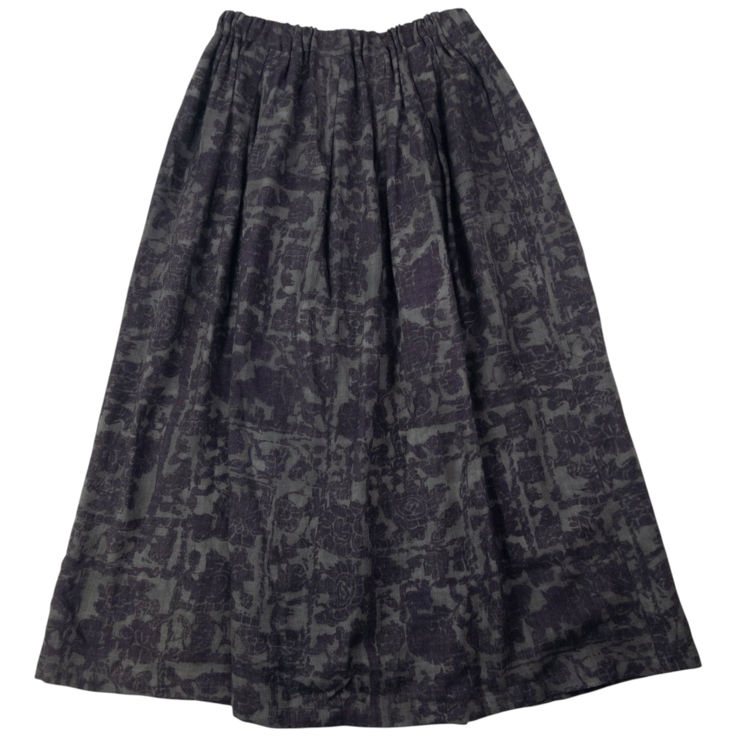 Vintage 90s Plantation By Issey Miyake Pattern Skirt Womens Size XL | XL, Grey