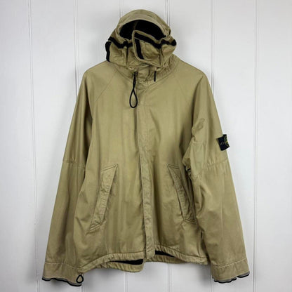 Stone Island Raso Floccato Sniper Mask Jacket Beige (XL) | Extra Large, Beige