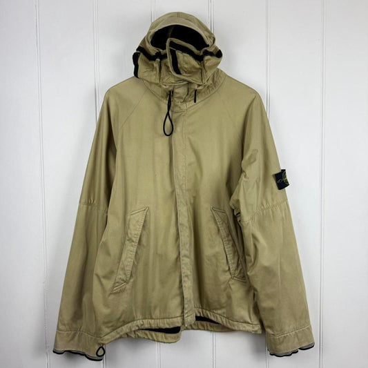 Stone Island Raso Floccato Sniper Mask Jacket Beige (XL) | Extra Large, Beige