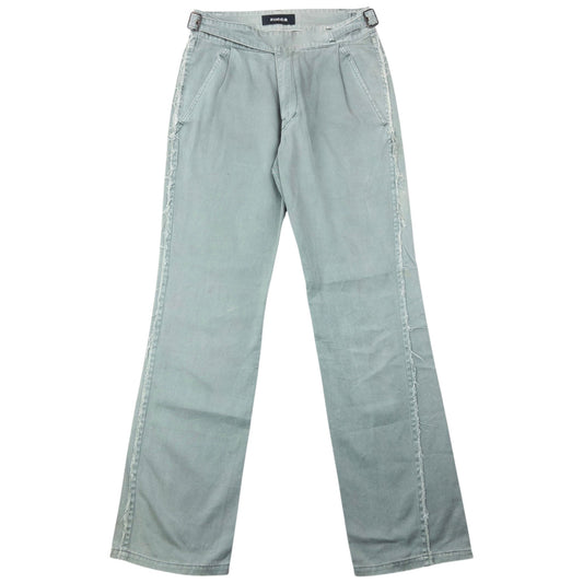 Vintage 2000s Cabane De Zucca By Issey Miyake Buckle Waist Trousers Size W27 | W27, Green