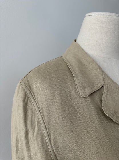 Giorgio Armani 1990s Linen Double Breasted Jacket - M