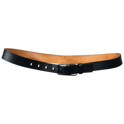 Vintage 2000s Miu Miu Leather Belt Size M | O/S, Black
