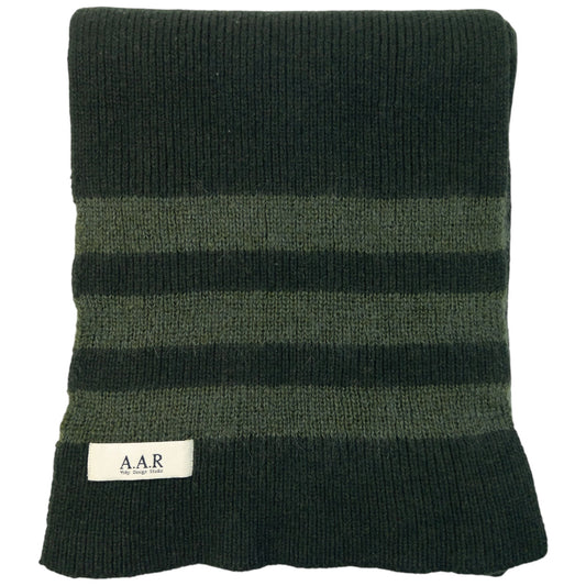 Vintage 90s Yohji Yamamoto A.A.R Long Wool Knit Scarf | O/S, Green