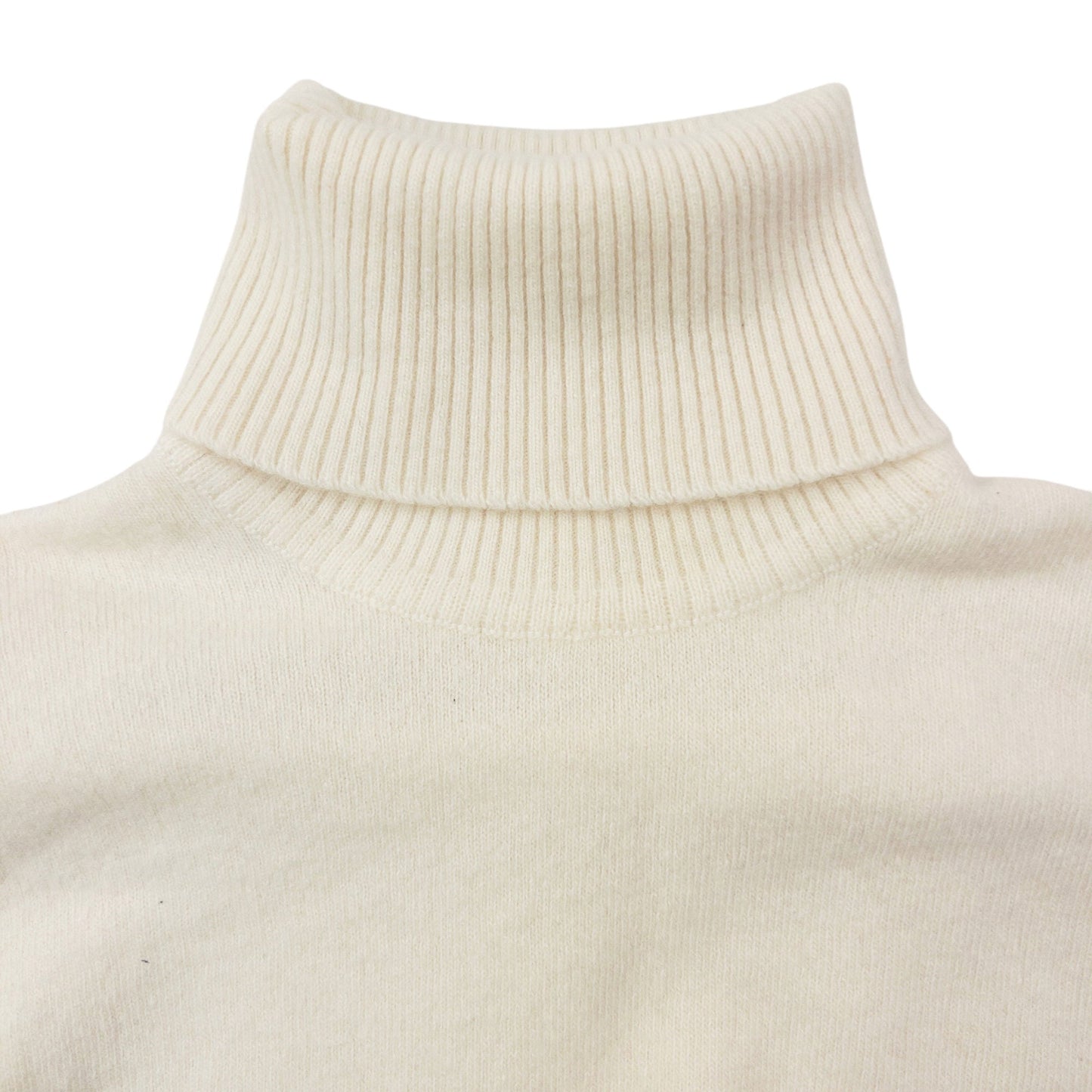 Vintage 90s Burberry Cashmere Turtleneck Jumper Size S | Small, Cream