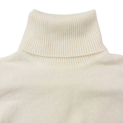 Vintage 90s Burberry Cashmere Turtleneck Jumper Size S | Small, Cream