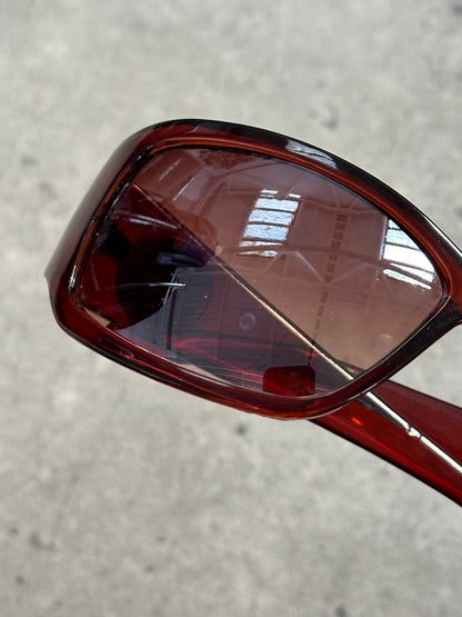 Christian Dior 1990s Star Square Logo Sunglasses