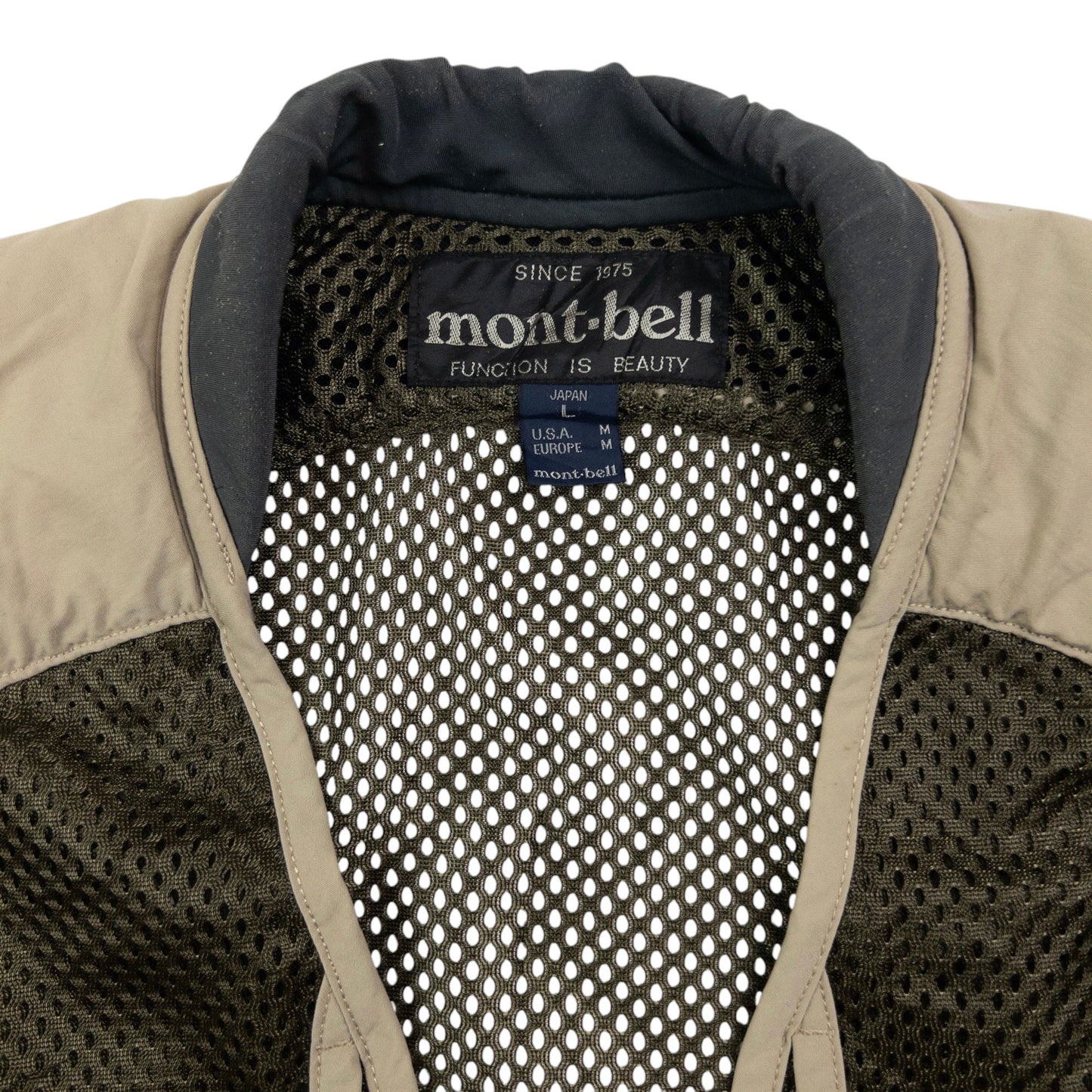 Vintage Montbell Multi Pocket Cargo Vest Gilet Size M