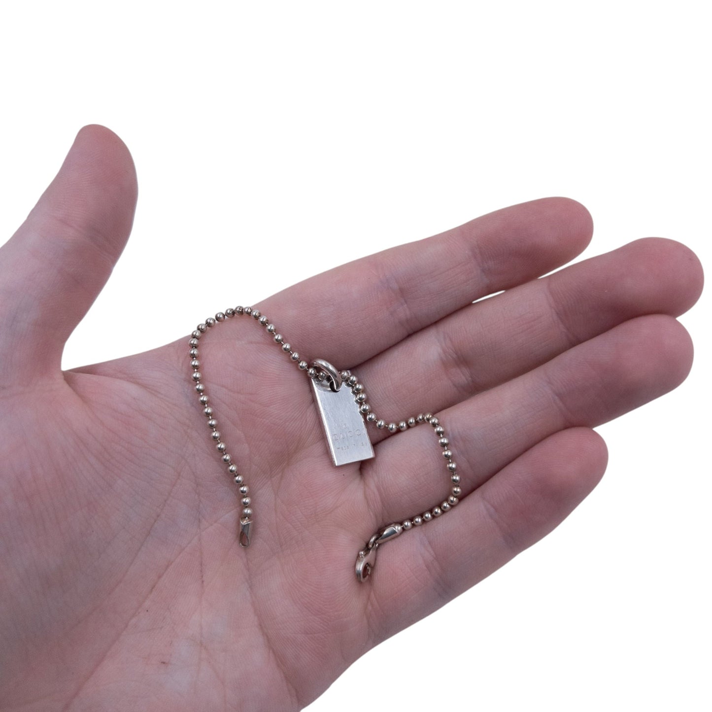 Vintage 2000s Gucci Silver Pendent Anklet