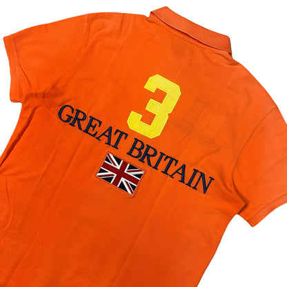 Ralph Lauren Great Britain Polo In Orange ( M )