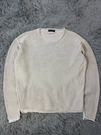 Issey Miyake MEN 2011 Cable Knit Inside-Out Effect Jumper - M/L | O/S, Grey