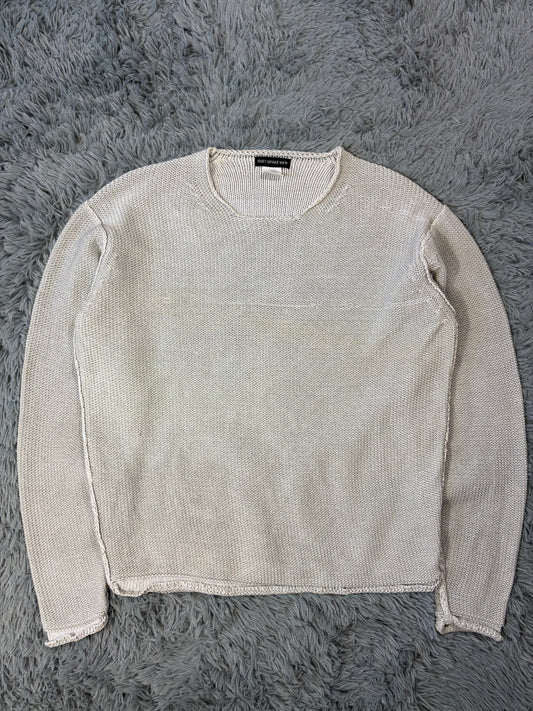 Issey Miyake MEN 2011 Cable Knit Inside-Out Effect Jumper - M/L | O/S, Grey