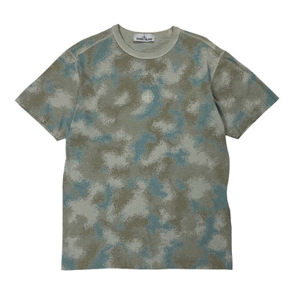 Stone Island Dove Grey Devore Camo T Shirt, Size Small | Stone island, Camo