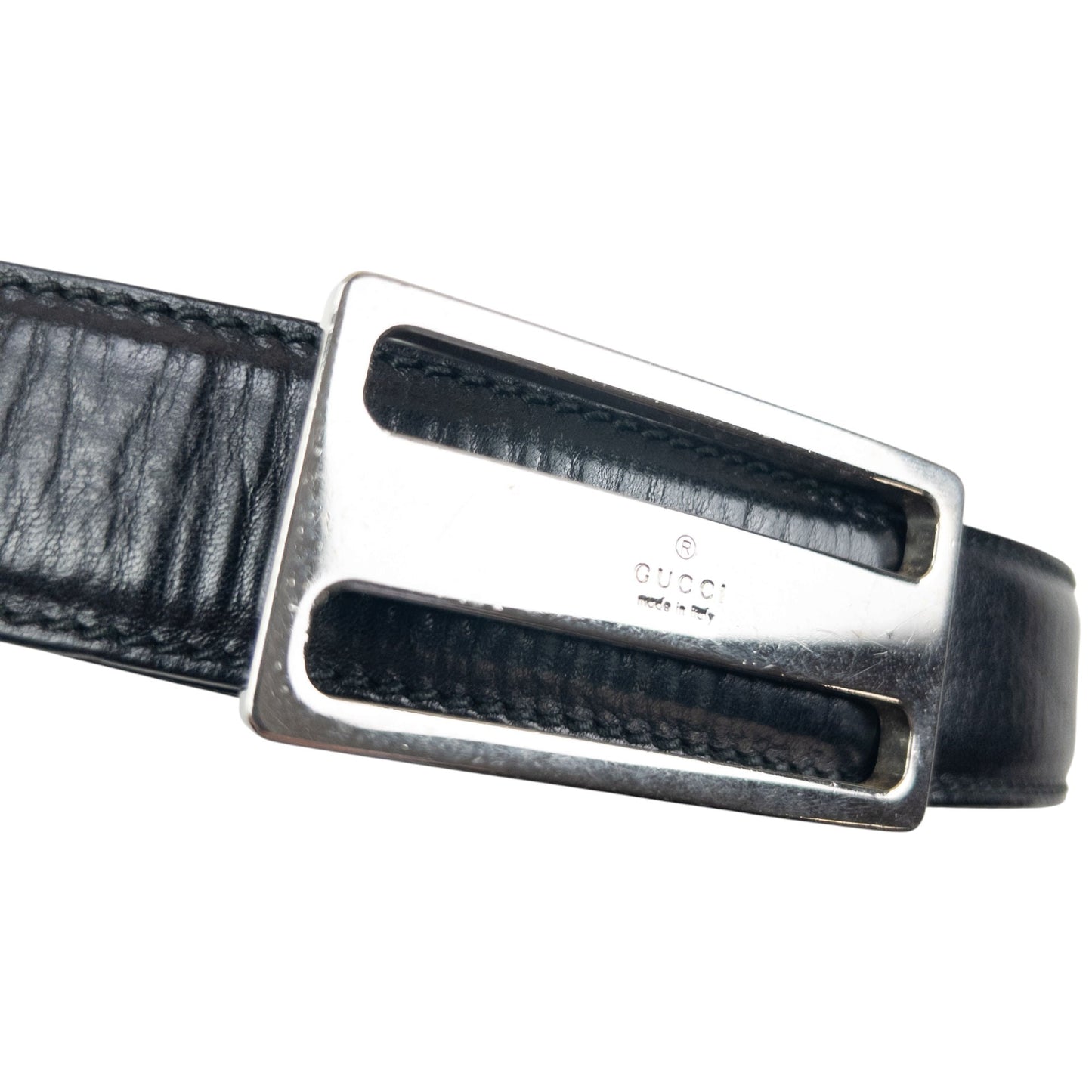 Vintage 2000s Gucci Leather Belt Size S | O/S, Black