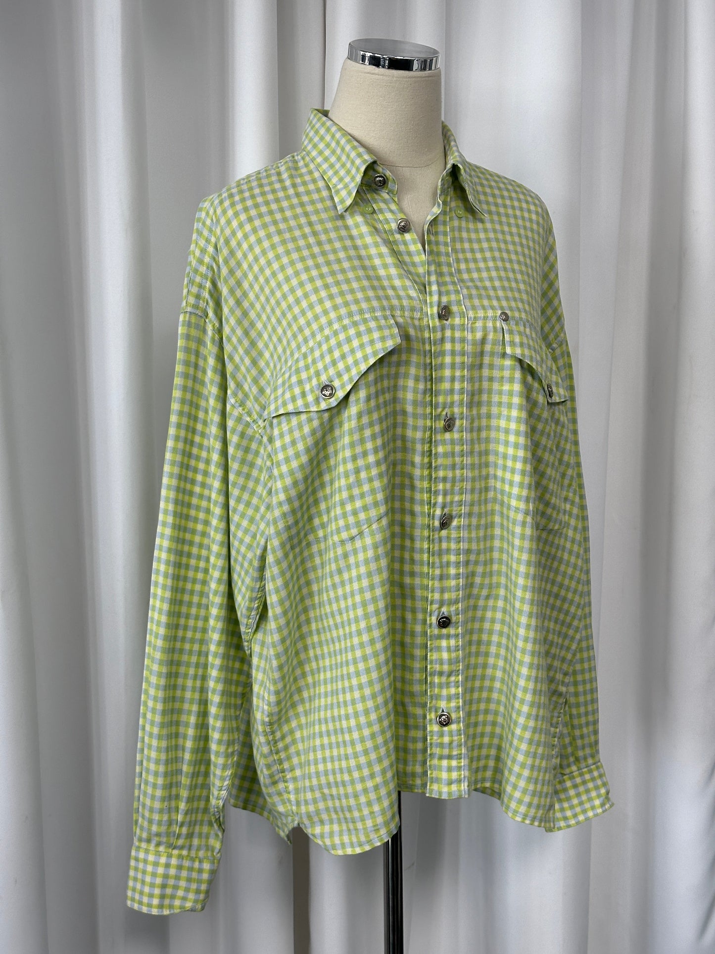 Versace Jeans Couture 1990s Check Cotton Shirt - L/XL