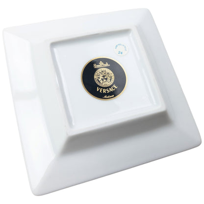 Vintage 2000s Versace Rosenthal Medusa Pattern Ash Tray | O/S, Rose