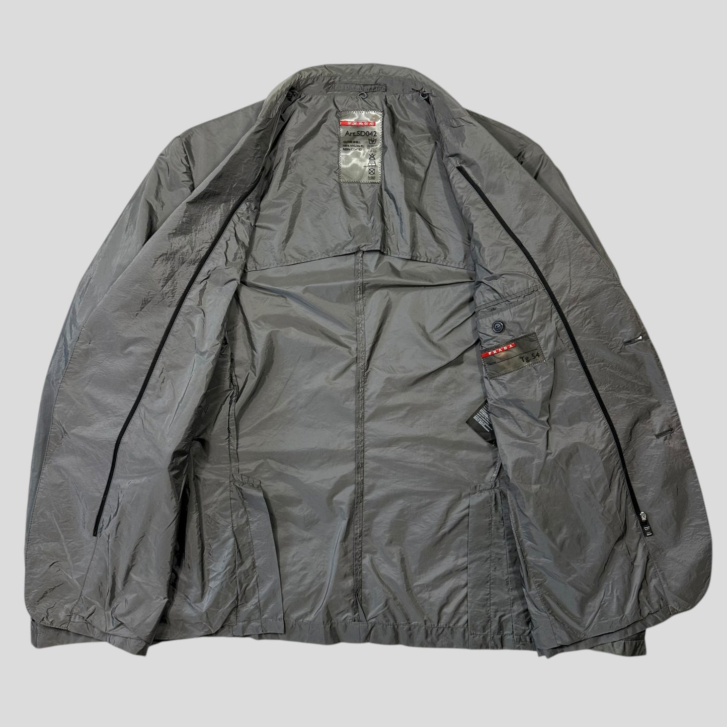 Prada Sport 2014 Nylon PU Shimmer Blazer Jacket - IT54 (L)