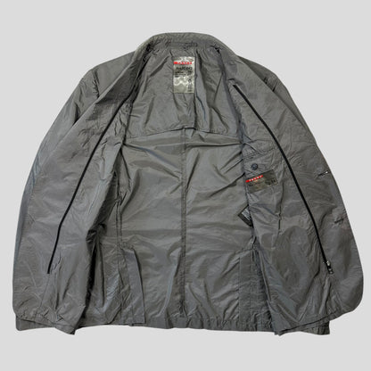 Prada Sport 2014 Nylon PU Shimmer Blazer Jacket - IT54 (L) | Default Title, Multicoloured