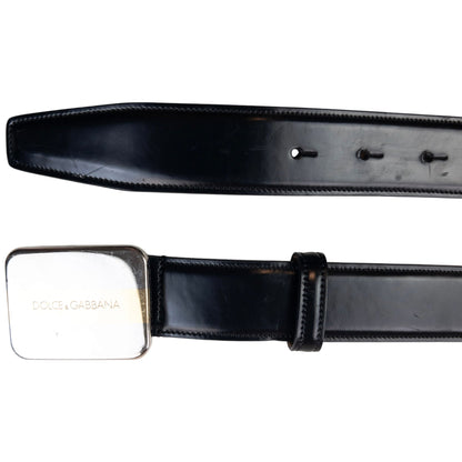 Vintage 2000s Dolce & Gabbana Leather Belt Size XL | O/S, Black