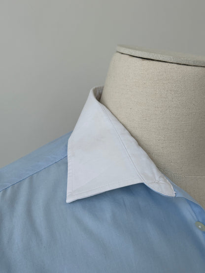 Christian Dior 1990s Contrast Collar Cotton Shirt - XS