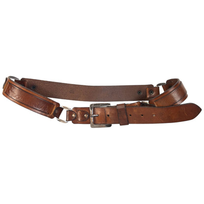 Vintage 2000s Dolce & Gabbana Leather Belt Size XL | O/S, Brown