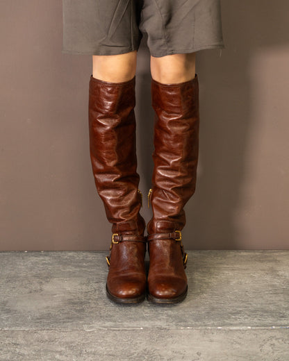 PRADA RIDING BOOTS (EU 36, FITS LIKE 38)