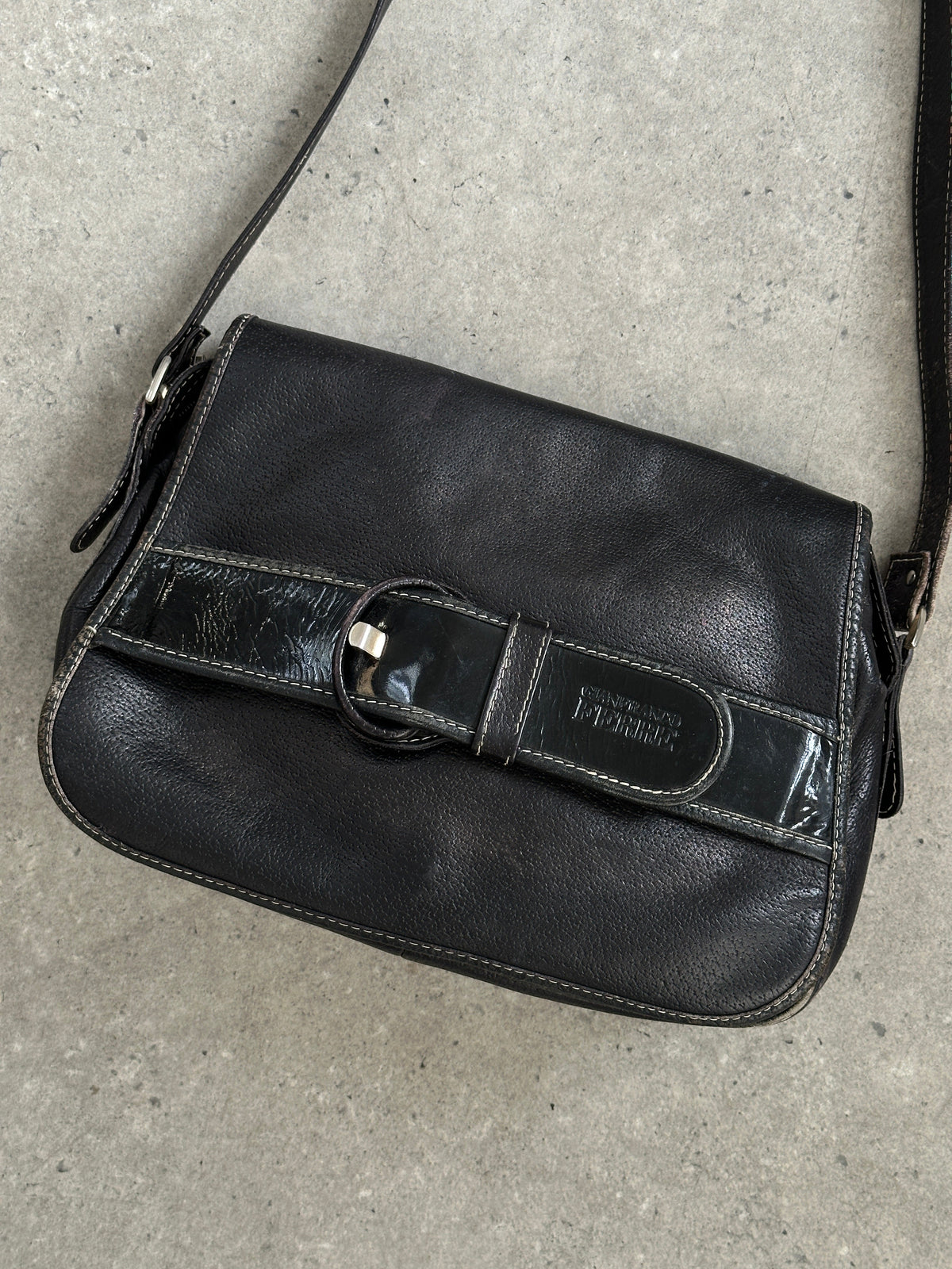 Gianfranco Ferre 1990s Leather Crossbody Bag