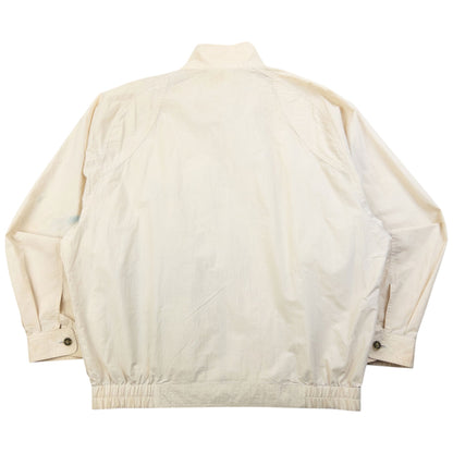 Vintage 90s Burberry Lightweight Zip Up Jacket Size S | Small, Cream