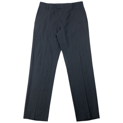 Vintage 2000s Versace Versus Pinstripe Jacket & Trousers Suit Set Size XL | XL, Black